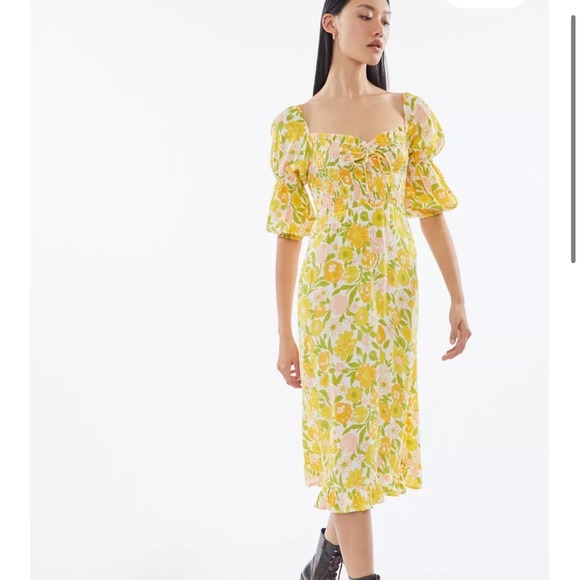FAITHFULL THE BRAND Nora Floral Midi Dress - Picture 1 of 10